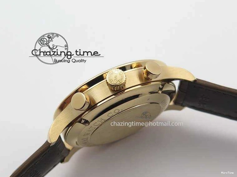 MIROTIME 0418 Portuguese Chrono RG IW371480 ZF 1:1 Best Edition White Dial On Brown Leather Strap A7750 V HighPerformance 7266